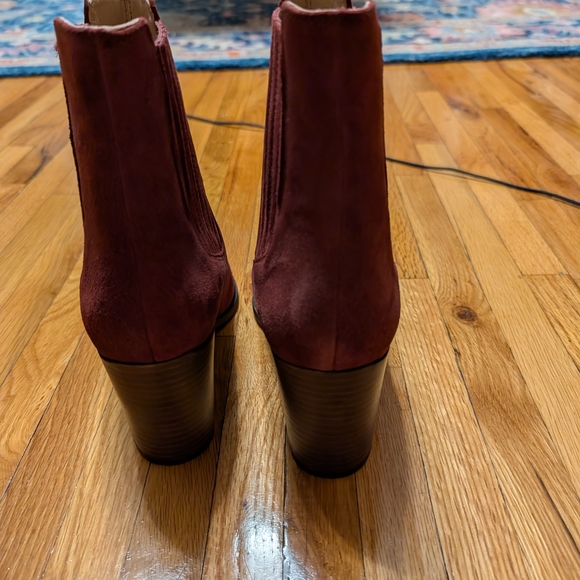 Boden Point Casual Boots In Oxblood Size 9 - Picture 4 of 6
